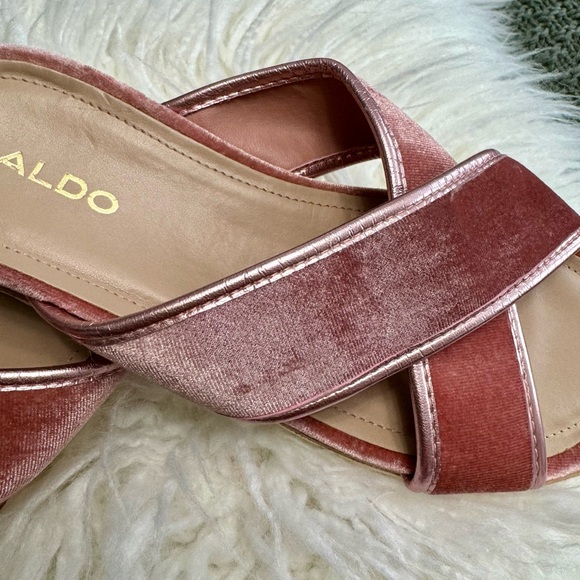 Aldo Sz.6 velour slides - Picture 5 of 6